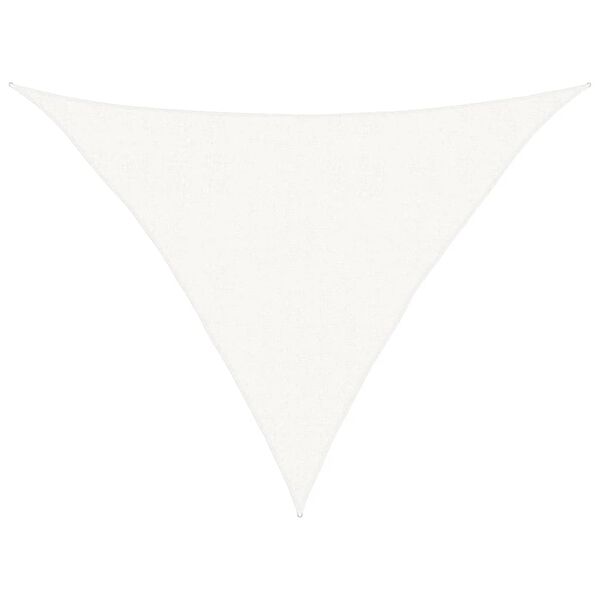 vidaXL サンシェードセイル 160g/m&sup2; ホワイト 2.5x2.5x3.5m 高密度ポリエチレン