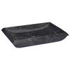 vidaXL 洗面器 50x35x10cm 大理石 ブラック