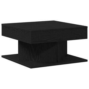 vidaXL コーヒーテーブル ブラックオーク 57 x 57 x 30 cm エンジニアードウッド