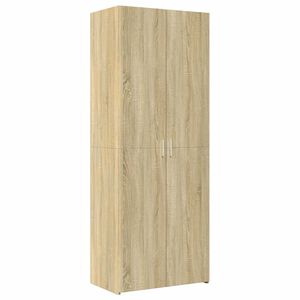 vidaXL ハイボード ソノマオーク 70x42.5x185cm エンジニアリングウッド