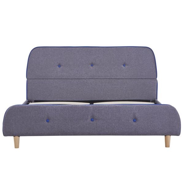 vidaXL ベッドフレーム ライトグレー 布製 140x200cm