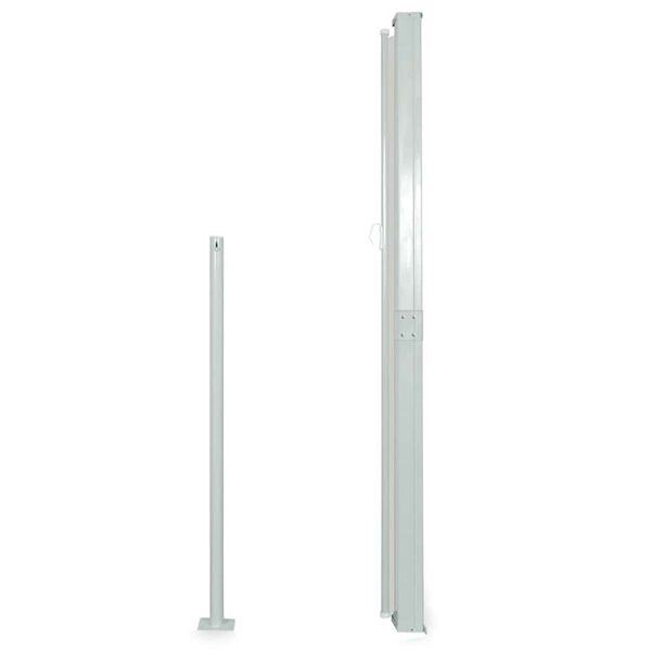 vidaXL 引き込み式サイドオーニング 160x500cm ブラック