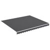 vidaXL オーニング用 交換用生地 アントラシート 4x3.5m
