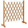 vidaXL トレリス付きガーデンフェンス オレンジ 120x90cm モミ無垢材
