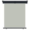 vidaXL バルコニー用 サイドオーニング 145x250cm グレー