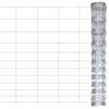 vidaXL ガーデンフェンス 亜鉛メッキ鋼製 50 m 150 cm シルバー