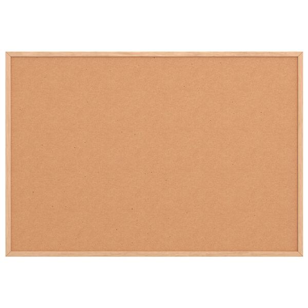 vidaXL コルクボード（無垢パイン材フレーム付き）80x55 cm