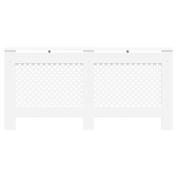 vidaXL ラジエーターカバー ホワイト 172x19x81.5cm MDF製