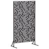 vidaXL プライバシースクリーン 100 x 50 x 180 cm スチール ブラック