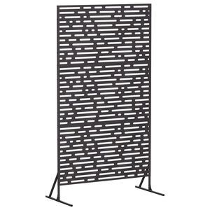 vidaXL プライバシースクリーン 100 x 50 x 180 cm スチール ブラック