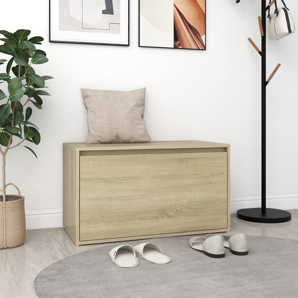 【特価商品】vidaXL ホールベンチ 80x40x45 cm ソノマオーク エ vidaXL ホールベンチ 80x40x45 cm ソノマオーク エンジニアードウッド