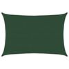 vidaXL サンシェードセイル 160g/m&sup2; ダークグリーン 5x6m 高密度ポリエチレン