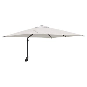 vidaXL ガーデンパラソル 砂 248.5 x 247.5 x 160 cm ポリエステルとスチール