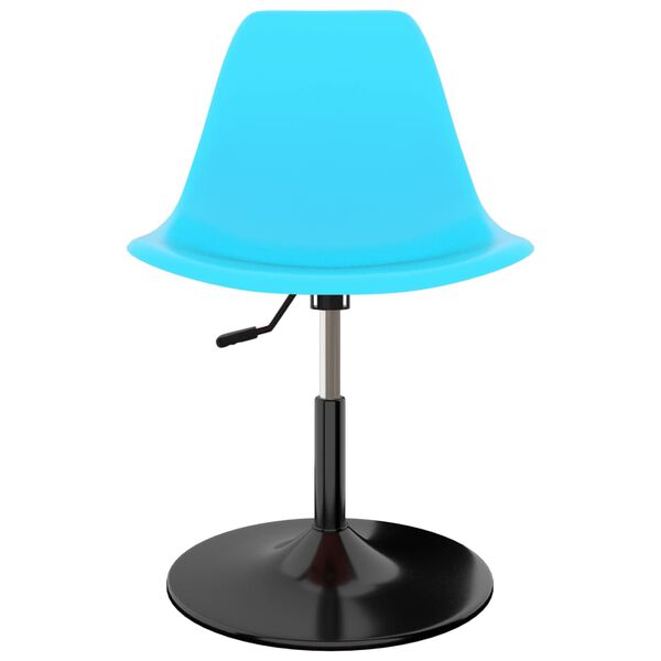 vidaXL 回転ダイニングチェア 2点 ブルー PP製