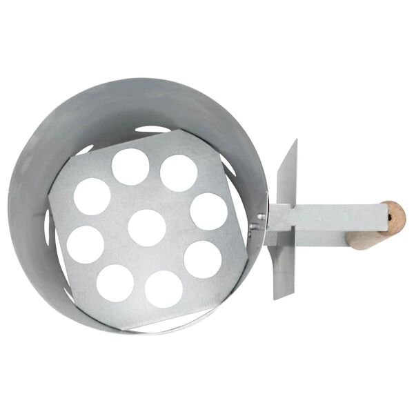 vidaXL チャコールグリル用 火起こし器 亜鉛メッキ鋼製