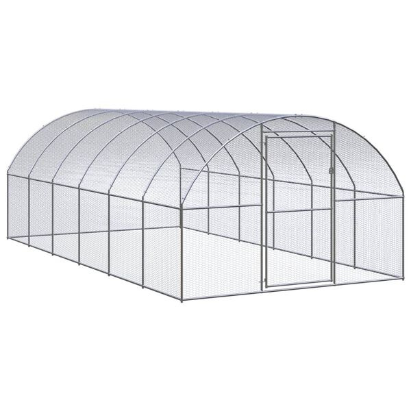 vidaXL 屋外鶏小屋 3x6x2 m 亜鉛メッキ鋼製