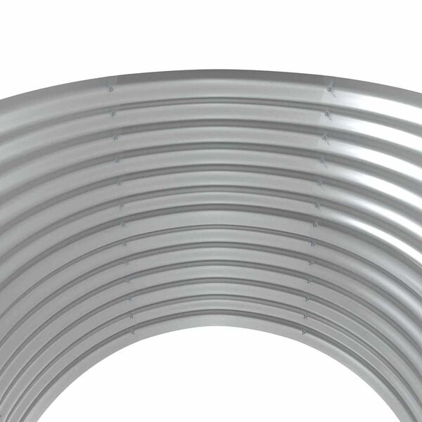 vidaXL ガーデンプランター 亜鉛メッキスチール 100x100x68 cm グレー