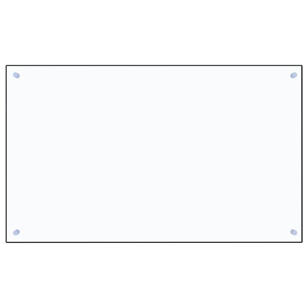 vidaXL キッチン用 汚れ防止板 透明 100x60cm 強化ガラス製