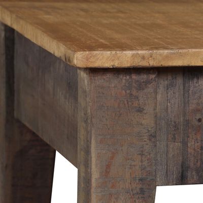 vidaXL コーヒーテーブル 無垢材 ヴィンテージ調 118x60x40cm