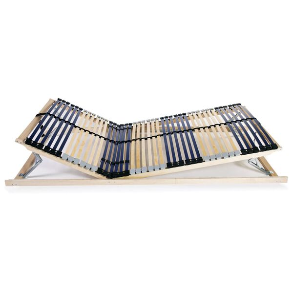 vidaXL すのこベッドベース スラット42本 7ゾーン 100x200cm