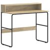 vidaXL 収納付きデスク ソノマオーク 100 x 50 x 91 cm エンジニアードウッドとスチール