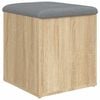 vidaXL 収納ベンチ ソノマオーク 42x42x45 cm エンジニアードウッド