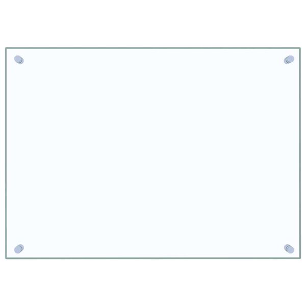 vidaXL キッチン用 汚れ防止板 透明 70x50cm 強化ガラス製