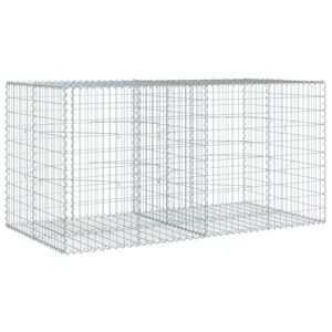 vidaXL 蛇籠バスケット カバー付き 200x100x100cm 亜鉛メッキ鉄
