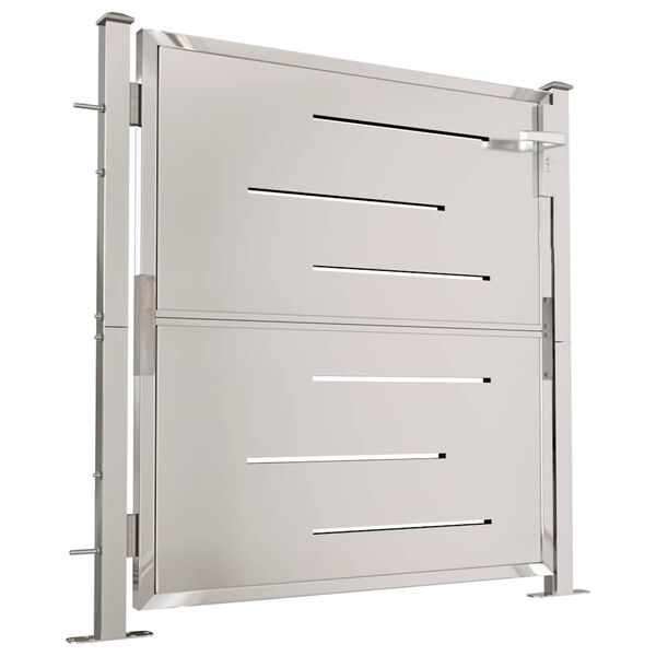 vidaXL ガーデンゲート 100x100 cm ステンレススチール