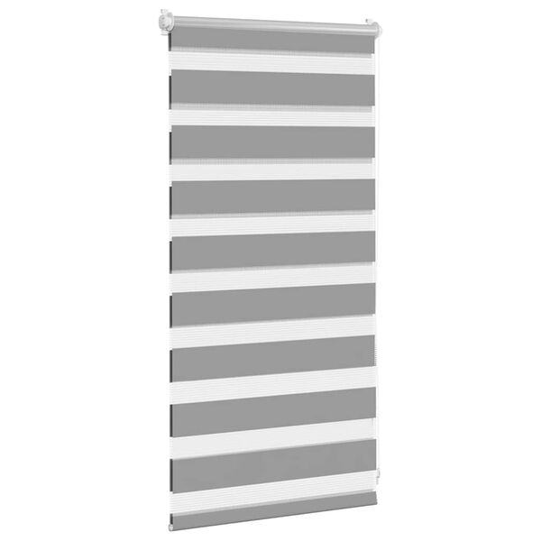 vidaXL ゼブラブラインド 40.9x100 cm 生地幅 36.7 cm グレー