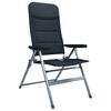 vidaXL リクライニングガーデンチェア ２点 アルミ ブラック