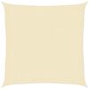 vidaXL サンシェードセイル 160g/m² クリーム 2.5x2.5m 高密度ポリエチレン