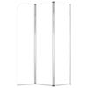 vidaXL 浴室パネル 2枚 104x130cm 強化ガラス 透明