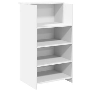 vidaXL 受付デスク ホワイト 55x50x103.5 cm エンジニアードウッド