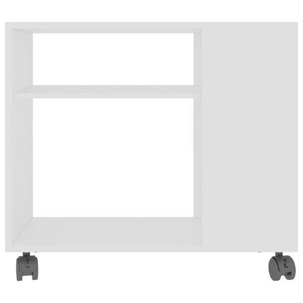 vidaXL サイドテーブル ホワイト 70x35x55cm エンジニアリングウッド