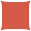 vidaXL サンシェードセイル 160g/m&sup2; テラコッタ 5x5m 高密度ポリエチレン