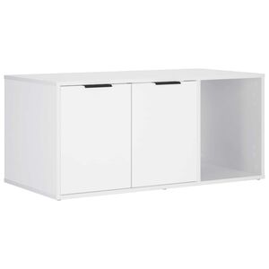 vidaXL キャットクレート家具 ホワイト 100 x 49 x 45 cm エンジニアードウッド
