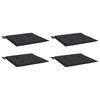 vidaXL ガーデンチェアクッション 4点 ブラック 40x40x4cm オックスフォードファブリック