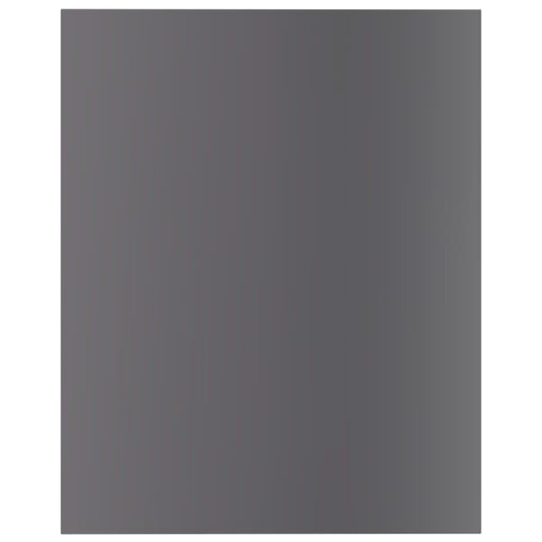 vidaXL 本棚ボード 8点 ハイグロスグレー 40x50x1.5cm エンジニアリングウッド
