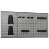 vidaXL 壁掛け ペグボード 3点 40x58cm スチール製