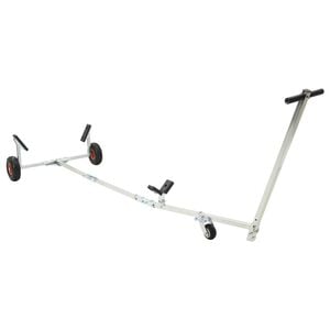 vidaXL 空気圧タイヤ付き調整式ボートトレーラー 200kg Load 327 x 100 x 90 cm シルバー 亜鉛メッキ鋼板