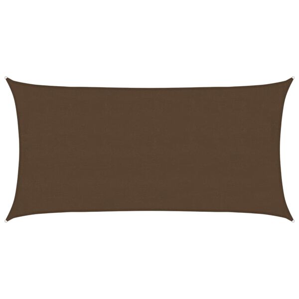 vidaXL サンシェードセイル 160g/m² ブラウン 4x7m 高密度ポリエチレン