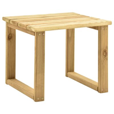 vidaXL ガーデンサンラウンジャー テーブル付き 含浸パイン材製