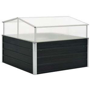 vidaXL 温室 アントラシート 100x100x77cm 亜鉛メッキ鋼製