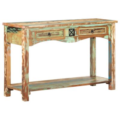 vidaXL コンソールテーブル 120x40x75cm 無垢の再生木材