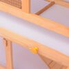vidaXL 動物用 うさぎ用ケージ 屋外飼育場付き 木製