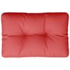 vidaXL パレットクッション レッド 60x40x12 cm ファブリック