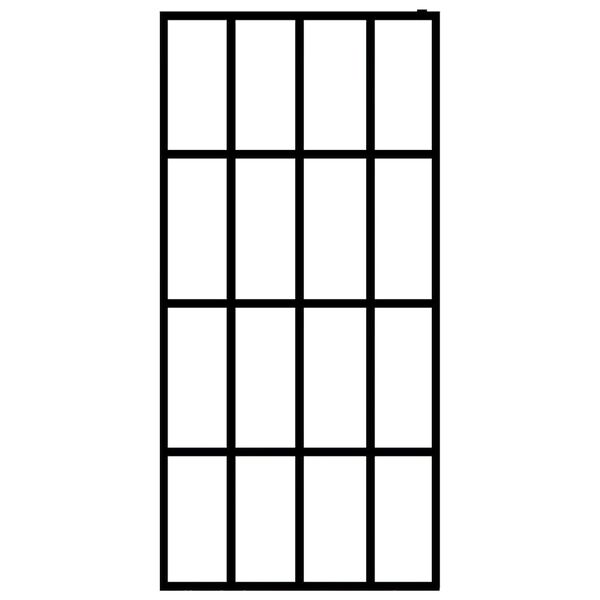 vidaXL ウォークインシャワースクリーン クリア 強化ガラス 118x190cm