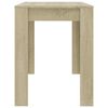 vidaXL ダイニングテーブル ソノマオーク 120x60x76cm エンジニアリングウッド
