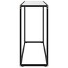 vidaXL コンソールテーブル ホワイト 100x35x75cm 強化ガラス製